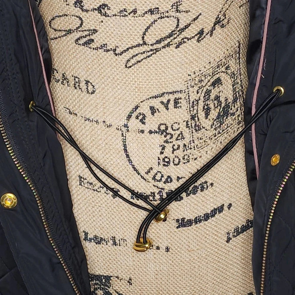 Adrienne Vittadini Womens Quilted Puffer Faux Fur Trimmed Vest Size Medium Black - Picture 15 of 16